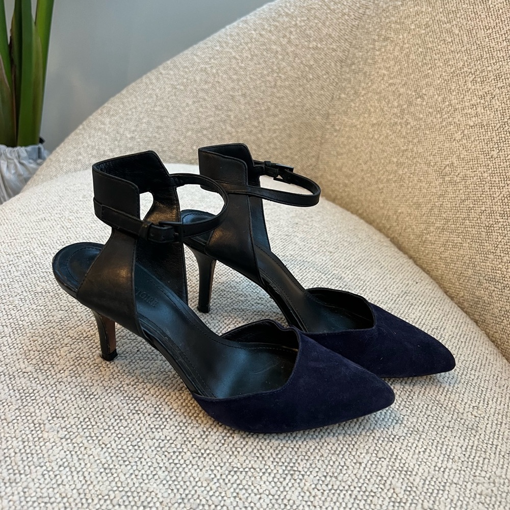 Pour la victoire heels dark blue black 5.5
